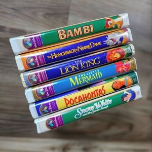 Disney Masterpiece Collection Bundle of 6 VHS Tapes